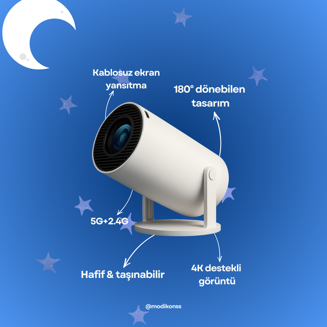 Taşınabilir Mini Projektör